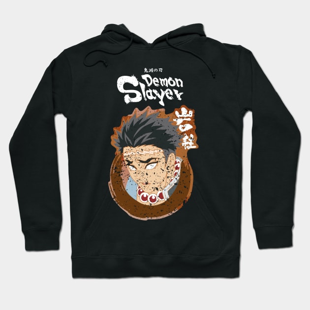 DEMON SLAYER: STONE PILLAR GYOMEI HIMEJIMA (GRUNGE STYLE) Hoodie by FunGangStore